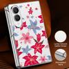 Tropical Leaf Floral Case For Samsung Galaxy Z Fold 8 Ultra 7 6 5 4 Z Fold8 Fold7 Fold6 Fold5 Luxury Plating Leather Skin Phone Cover