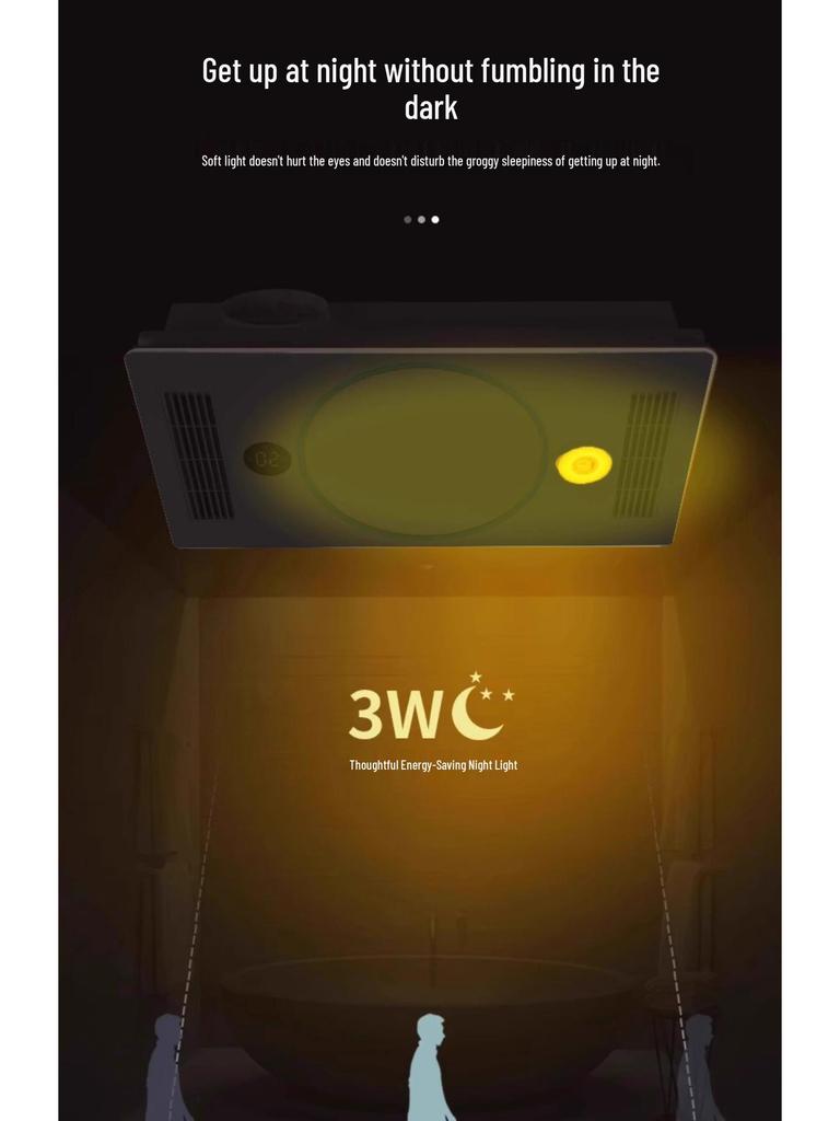 Shenhua 5-in-1 Bathroom Fan: Light, Heat, Ventilate & Warm Air Blower
