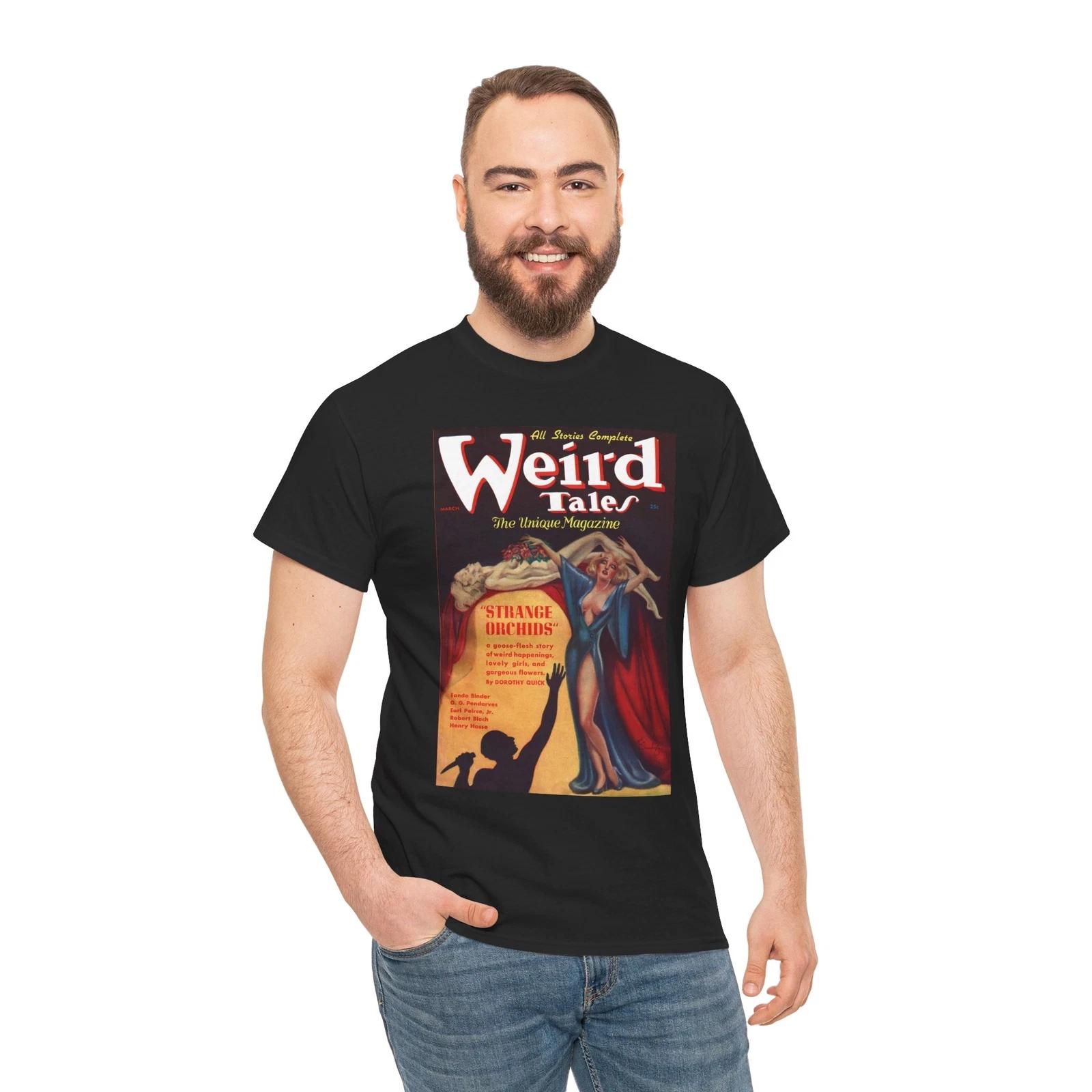 Weird Tales Unique Magazine Orchard Story T-Shirt 1937 Mystery Magazine XL