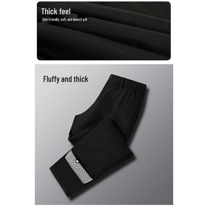 MUSHILANG Men's 85% Duck Down Winter Warm Straight-Leg Pants