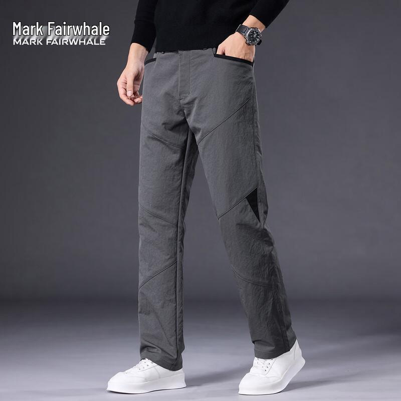 Mark Fairwhale Men's Business Casual Straight Trousers