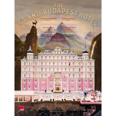 THE GRAND BUDAPEST HOTEL Original Rolled Cinema Poster Small Format 53x40cm WES ANDERSON Ralph Fiennes