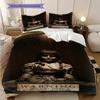 Dark Secrets Annabelle Creation Three-piece set (1 * duvet cover + 2 * pillowcase, without core) 2D Flat Bedding set Duvet cover and pillowcase