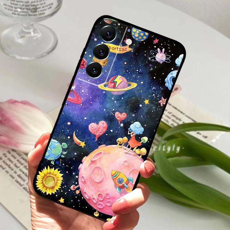 Case For Samsung S22 Fundas S22 Plus 5G Soft Silicone Phone Cover For Samsung Galaxy S22 Ultra S22+ Black Matte Bumper Shell