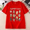 Coffee Cats T Shirt Funny Cat Lover Gifts Caffeine Club Meme Tshirt Unisex Unisex Round Neck Short Sleeve Tshirt Unisex Clothing