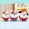 Lace Cute Fluffy Dog Plush Toy Keychain Adorable Gift For Children Doll Soft