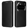 For Nothing Phone (3a) Case Carbon Fiber Texture Drop-Proof PU Leather Phone Cover