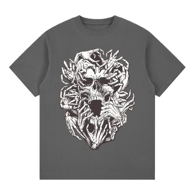 Y2k Crew Neck Pure Cotton TShirt Trendy Loose Short Sleeve Top Comfortable Fashion High Street Cool Stylish Tees for Men Women