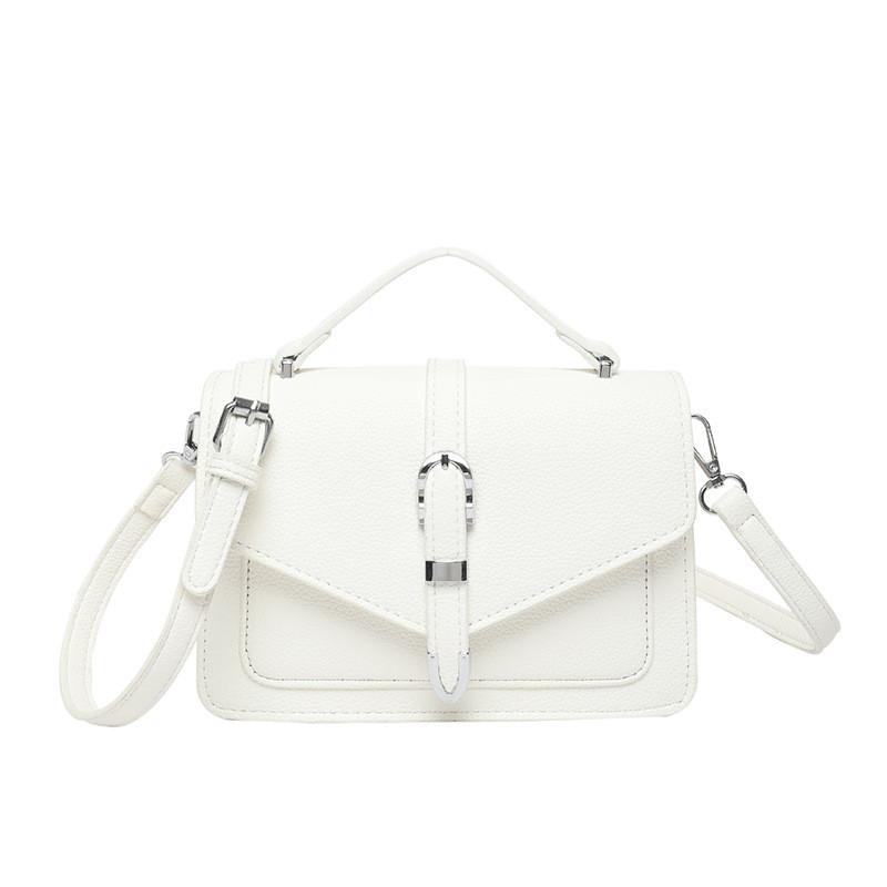 Elegante Borsa Quadrata a Spalla in PU con Tasca Interna per Telefono per Uso Quotidiano Casual