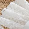 Lightweight Lace Wrist Sleeves Decorative Stretchy Design For Summer Outings Casual Outfits White