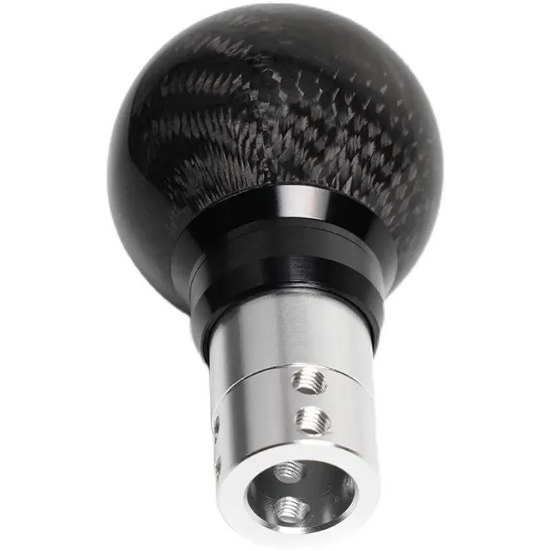 New Real Carbon Fiber Gear Shift Knob For Honda Odyssey 2005 2006 2007 2008 Gear Ball Head красный