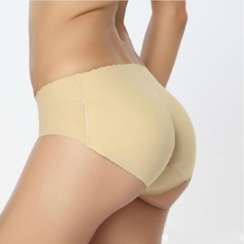 Lady Low Waist Sexy Padding Panties Bum Padded Butt lifter Enhancer Hip Push Up Panties Underwear Seamless Panties Buttocks
