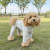 Mono Elástico Cálido para Mascota Impermeable Transpirable Pantalones de Cuatro Patas para Mascota Pijama Suave Cómodo de Polar para Perro Perros Pequeños Medianos
