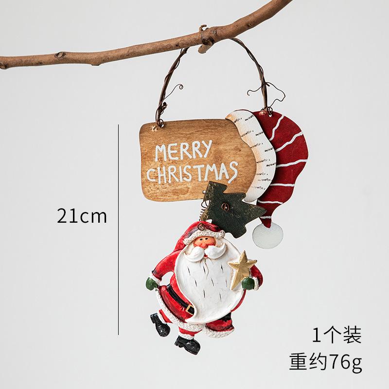 Christmas Resin Tree Decorations Santa Snowman Angel Pendant Ornament DIY Kids Toys Noel Navidad Kerst 2025