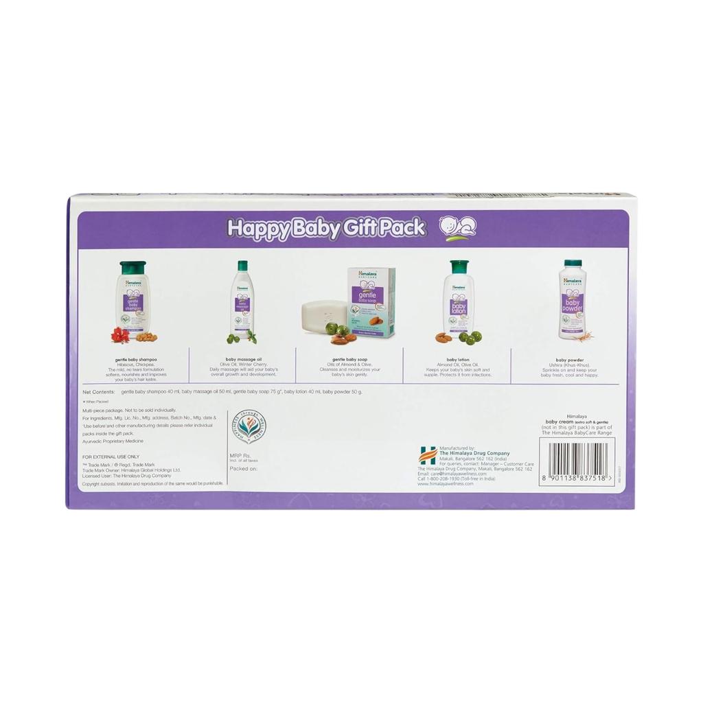 Himalaya Baby Gift Pack – Gentle Shampoo, Lotion, Massage Oil, Soap & Powder Set for Newborns