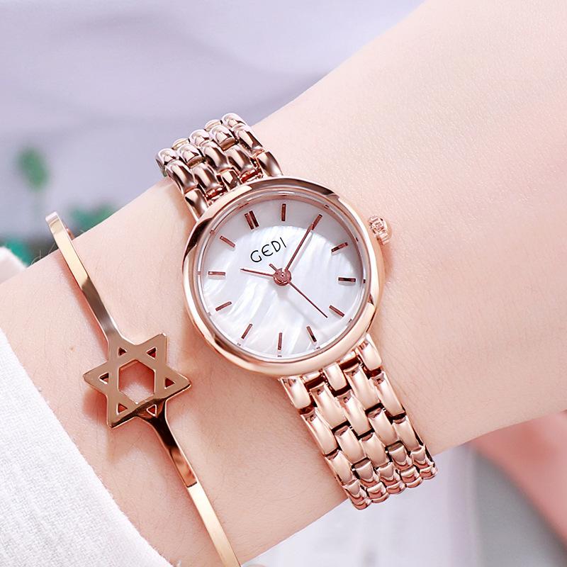 Advanced Fritillary Face Waterproof Quartz Ladies Watch High Value Small Dial Student Versatile Ladies Watch