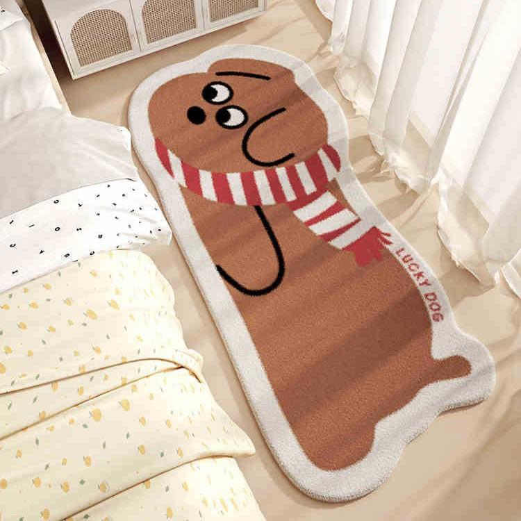 Cartoon Bedroom Carpet Children's Room Plush Carpet Anti Slip and Easy To Maintain Bedside Carpet