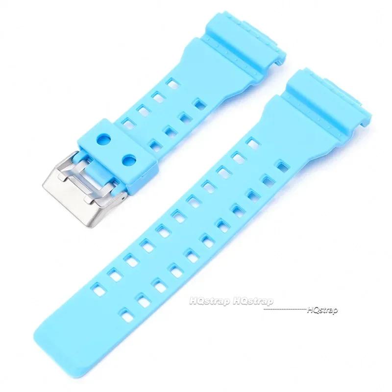 16mm Silicone Watchband for GA-110 GA-100 GA-120 GD-100 G-8900 Waterproof Rubber Men Watch Band Replacement Strap