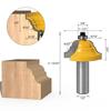 2pc Wainscoting Roman Ogee & Pedestal Router Bit C3 Carbide Tipped Wood Cutting Tool 1/2inch 12mm Shank Woodworking Router Bits