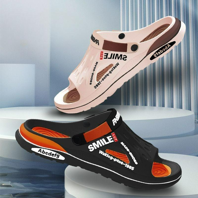 Pantoufles, Nouveau Style, Durable, Port d'Été, Décontracté Homme, Polyvalent, Antidérapant Homme, Semelle Épaisse, Tendance Plage Double Usage