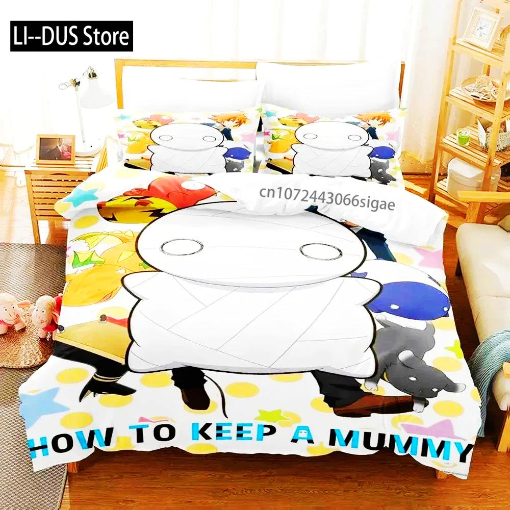 Anime How To Keep A Mummy Bedding Set Boys Girls Twin Queen Size Duvet Cover Pillowcase Bed Boys Adult Home Textileextile