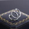 New Fashion 925 Silver Ring Geometric Zircon Ring Irregular Line Ring Personality Simple Engagement Wedding Jewelry