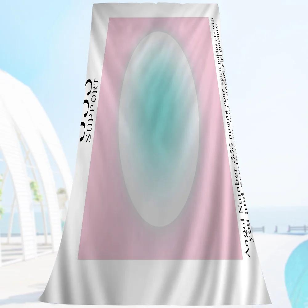

Angel Number Aura Beach Towels Shower Towel Sauna Travel Spa Microfiber Quick Dry Gym Accessories Cute Room Decor W30*H60(CM)
