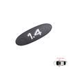 ESP574 Black 1.4 Logo Badge Monogram Emblem for Renault Clio MK2 II BB CB 1998-2016 Kangoo MK1 FC KC 1997-2009 7700422223