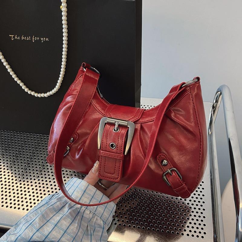 Neue Schulter Achseltasche Retro Trend Hottie Mode Gürtelschnalle Lokomotiv Stil Handtasche Frauen