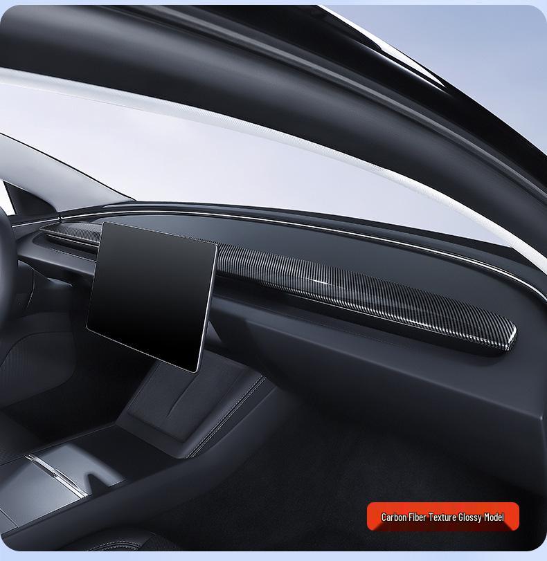 Tesla Model 3/Y Dashboard Decorative Protection Strip Panel Stickers