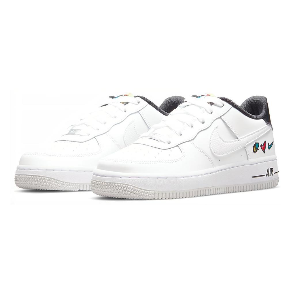 New Nike Air Force 1 Low '07 LV8 3 Peace Love Swoosh GS DM8154-100