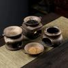 Aromatherapy Aroma Burner 3 In 1 Coarse Pottery Tea Warmer Candle Heating Reed Diffuser Essential Oil Incense Burner