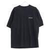 Balenciaga 612966 Unisex Logo Crew Neck T-Shirt Tops S blackUsed