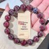 Bodhi Root Six-Character Mantra Beads: Women's Wrap-Around Bracelet for Prayer & Meditation.