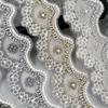 5.5Cm Vlnitá Organza Korálky Výšivka Čárový Kód Oblečení Zavazadla Sukně Dekorační Krajka Doplňky
