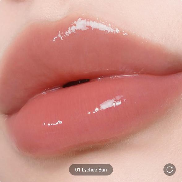 IPKN Bubble Jam Gloss 9 Colors 4.5g / Ultra-juicy shine, Highly-pigmented, Lip makeup, Korean Cosmetics, Kbeauty 01 Lychee Bun 4.5g