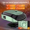 12V 24V Dual Voltage Car Defroster Windshield Heater 2 In 1 Heating Cooling Fan Auto Window Demister Fast Heating For Truck SUV