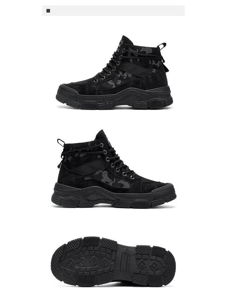 Men's Non-Slip Wear-Resistant High-Top Martin Boots: Autumn Sports & Casual Work Shoes