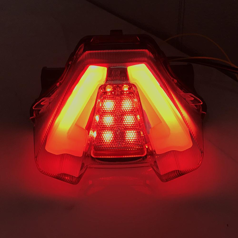 Rear Tail Light Brake Lamp LED Turn Signal For 2021-2022 Yamaha MT-07 MT07 Black