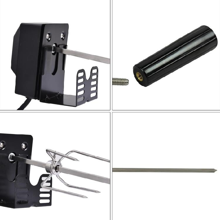 BBQ Rotisserie Kit Grill Rotisserie Set For Grilling Hot Dog Chicken Steak