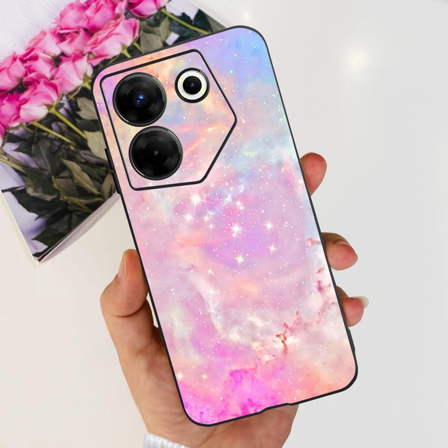 For Tecno Camon 20 Pro 5G Case Marble Cover For Tecno Camon 20 Bumper Soft Silicone Phone Cases For Camon20 Pro CK8n CK7n Fundas