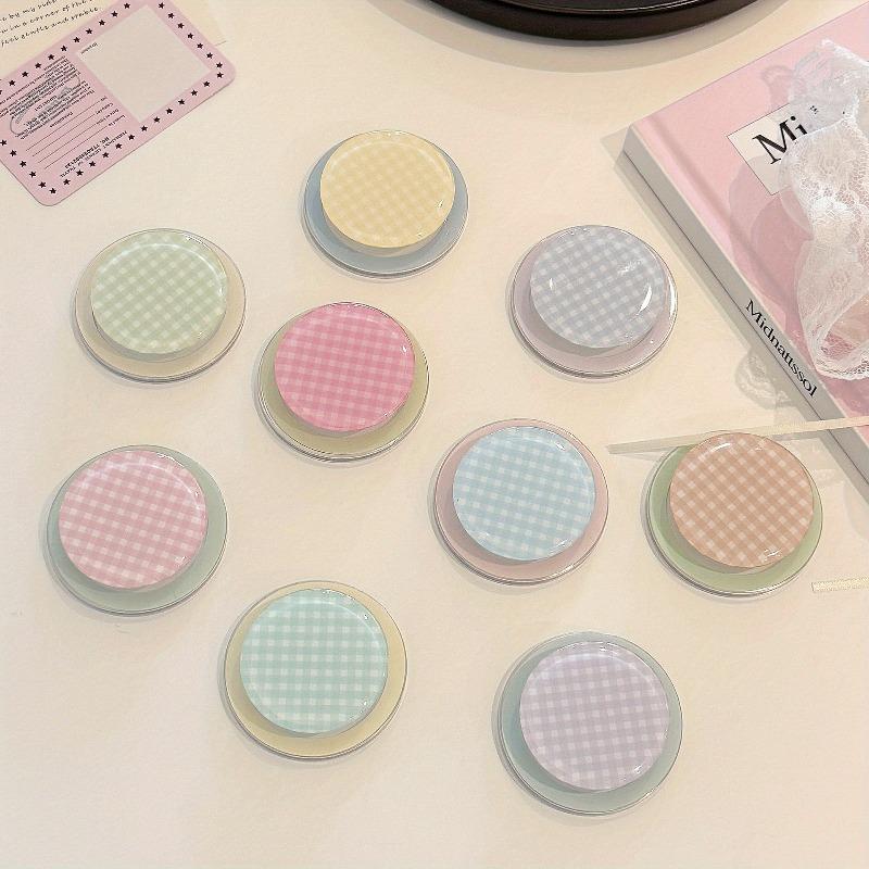 Color Lattice Pattern Case Foldable Holder For Magsafe Magnetic Phone Grip Tok Stand For iPhone Samsung Bracket