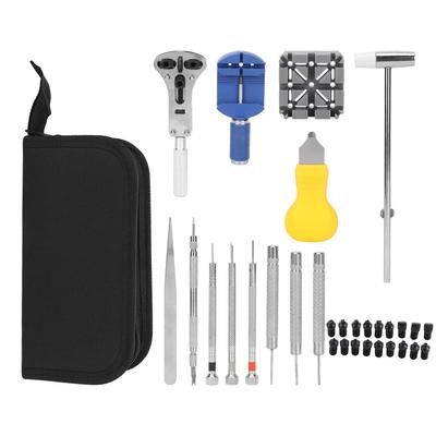 Kit Riparazione Orologi 14pz Apri Cassa Orologio Kit Strumenti Sostituzione Batteria Orologio con Borsa di Trasporto