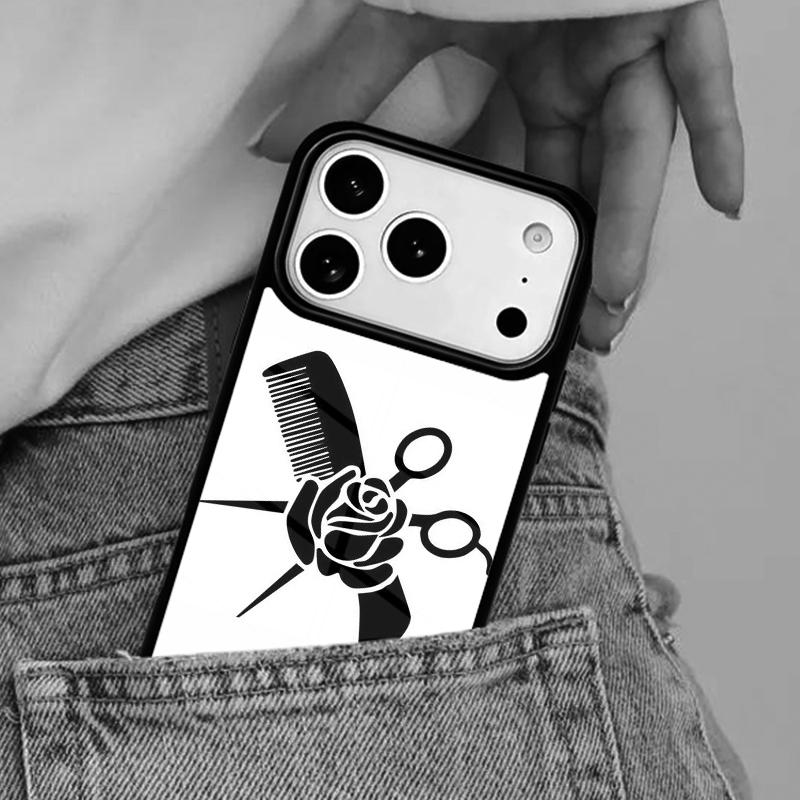 Hair Stylist Tools Phone Case for iPhone 16e 15 14 13 12 17 Pro Max Plus Air 17pro Cover Coque