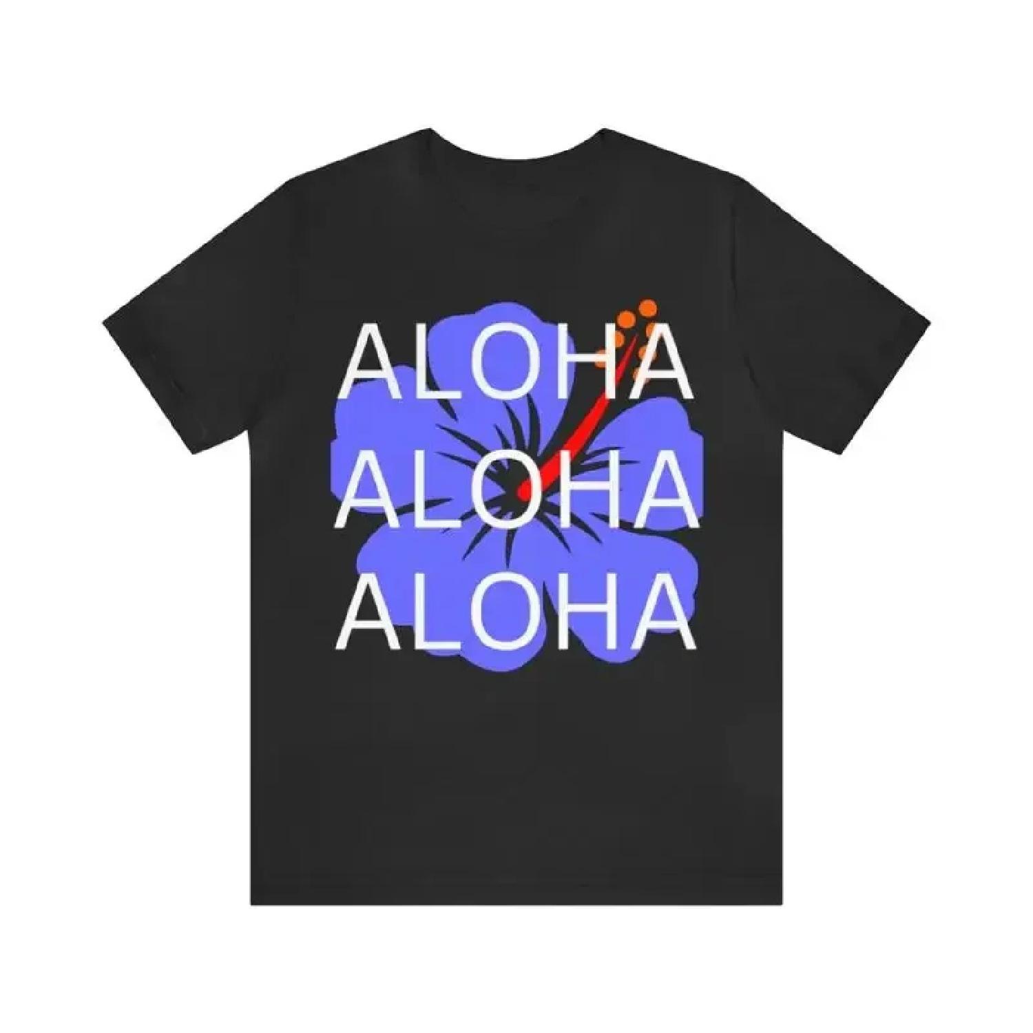 Футболка ALOHA Гавайские Подарки Остров Гавайи Алоха Футболка с коротким рукавом Новая XXXXXL разноцветный