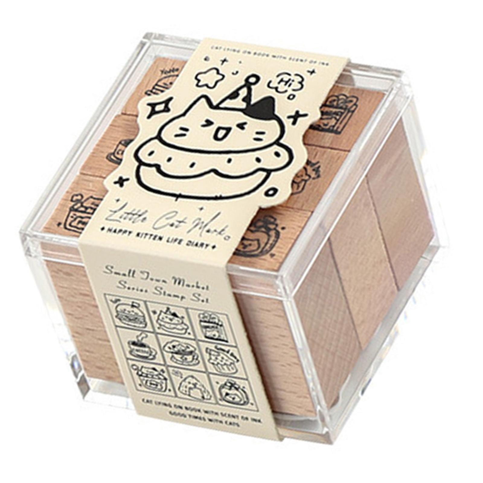 

Lovely Cats Stamp Wood Rubber Stamp Cartoon Dogs Stamps Decorative Stamps for Scrapbooking Journals Card Making B