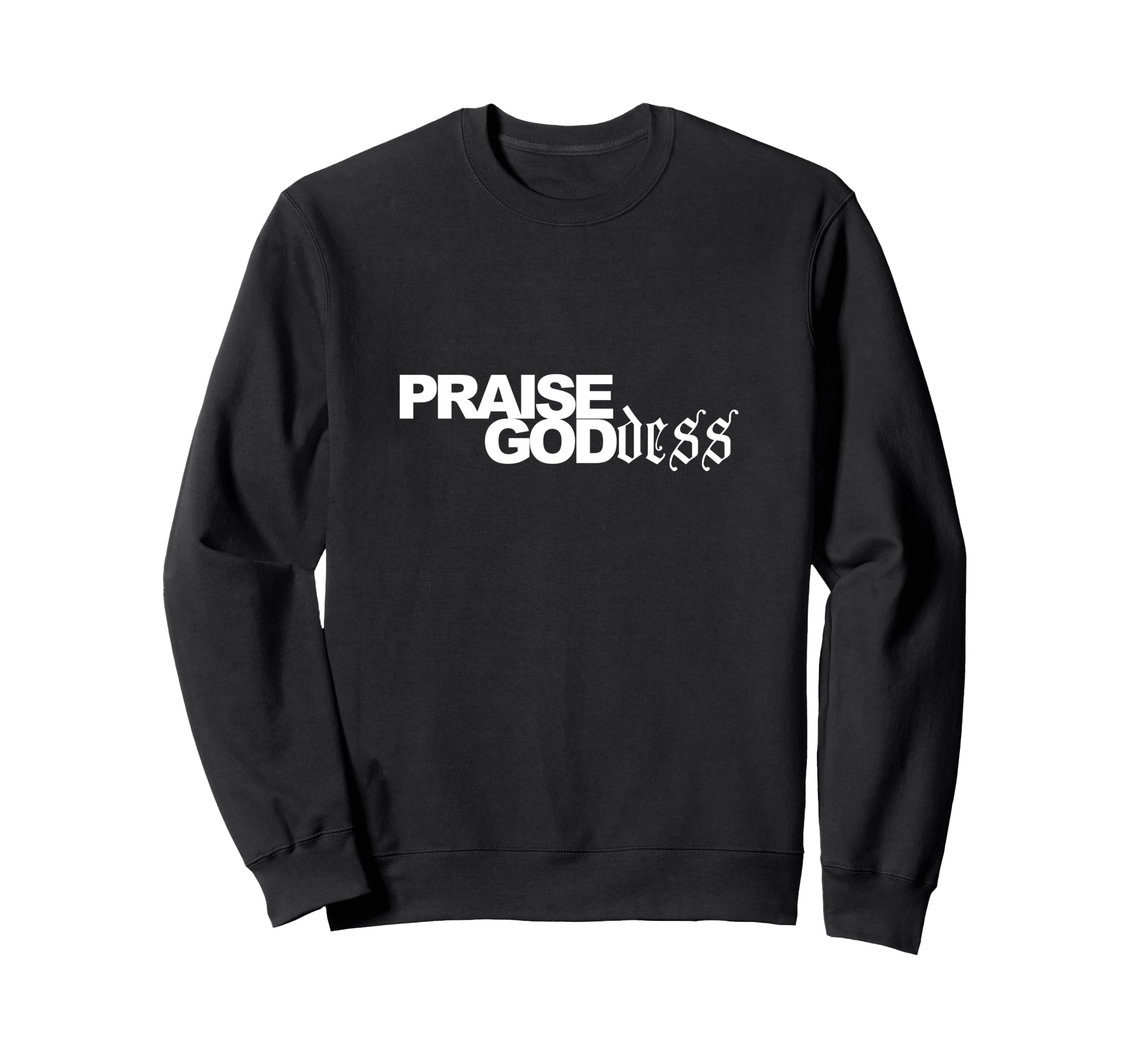 

Praise Goddess Charm Light Fairy Dust Magical Mom Feminist Sweatshirt чорний