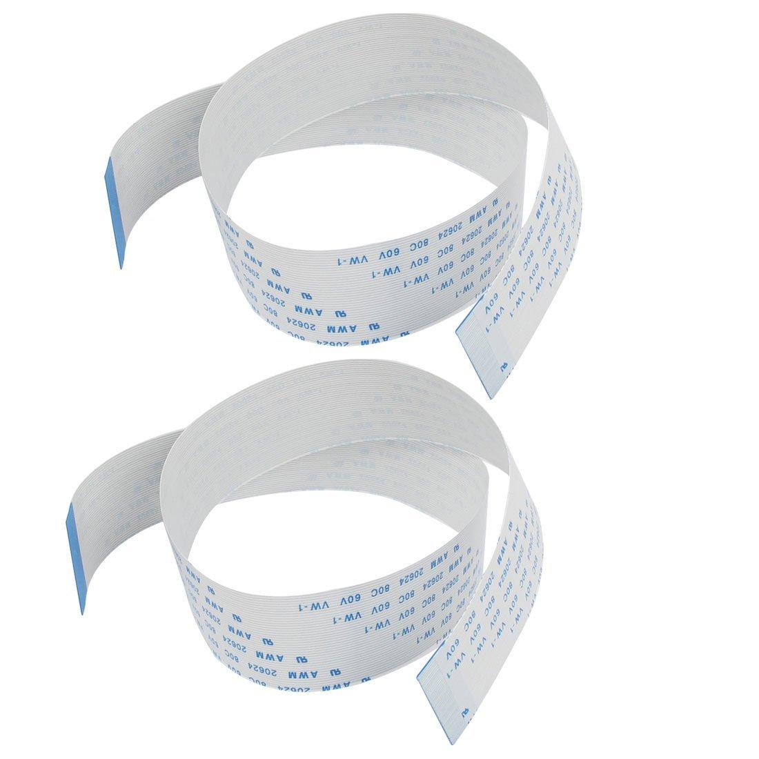 uxcell 40 Pin 0.5mm Pitch Flexible Flat Cable 40 Terminals FPC FFC белый