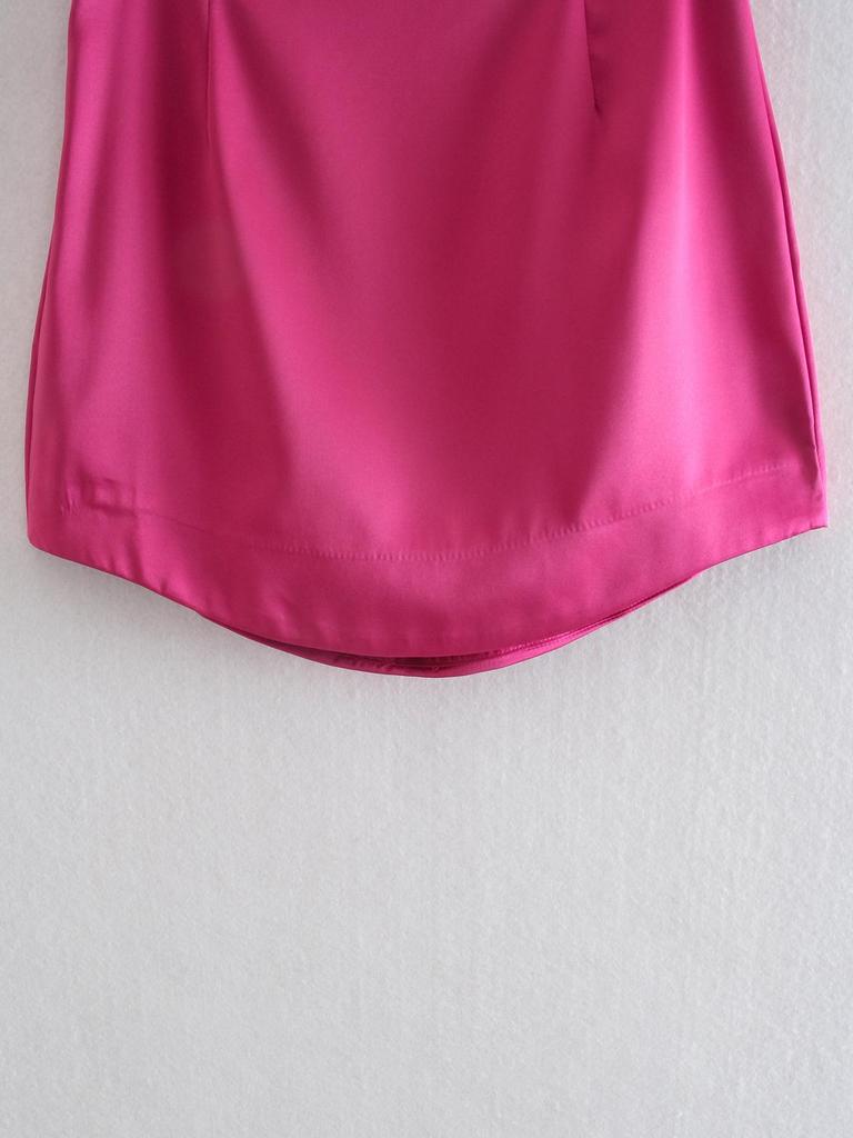 Women High Street Solid Color Side Zipper Sexy Mini Skirt Faldas Mujer Ladies Light Soft Casual Slim Chic Vestidos