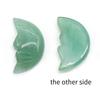 1Pc, Reiki Healing Crystal Carved Moon Face Ornament Decoration, Mini Natural Stone Quartz Gemstone Home Decor Jewelry, Halloween Gifts 26×15mm